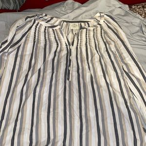 multi colored striped shirt size large S’johns bay